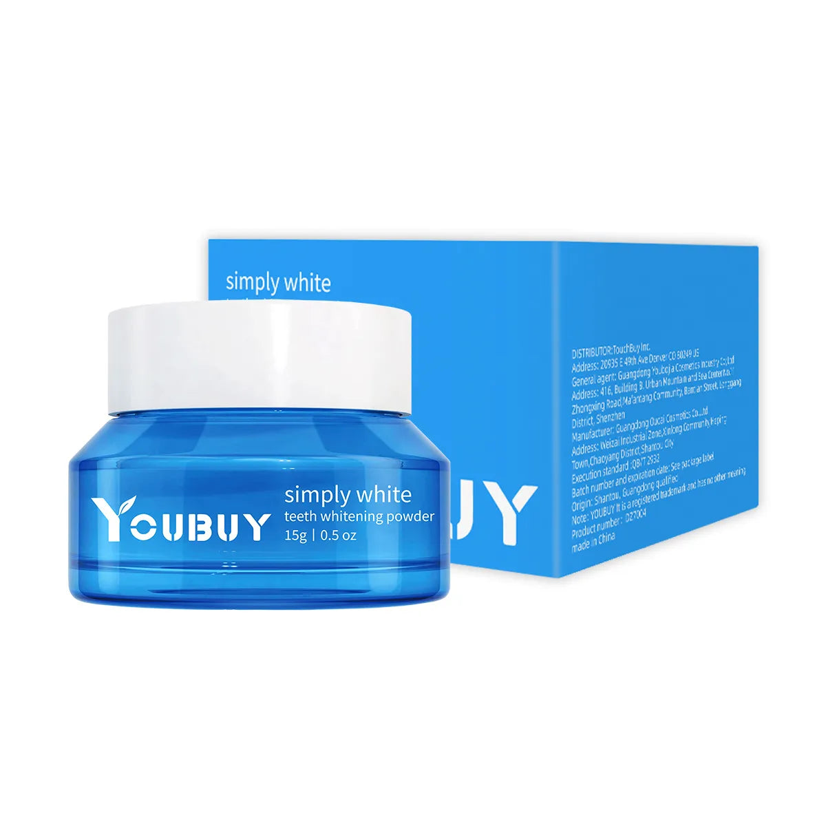 YOUBUY Teeth Whitening Powder – Natural Tooth Brightening Powder for Stain Removal & Oral Care
