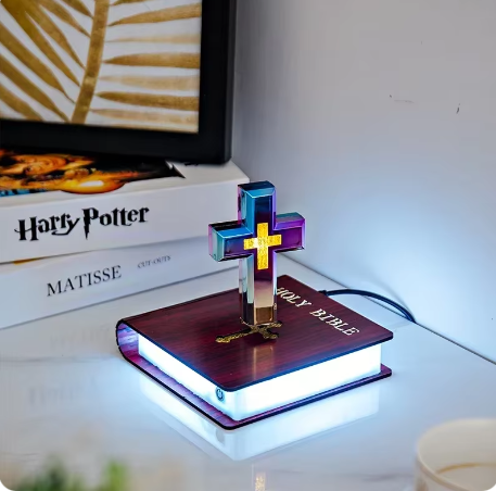 2024 Magnetic Levitating Starry Sky Ornament – Floating Galaxy LED Home Decor