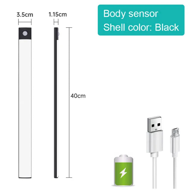 Wireless Motion Sensor Light – Rechargeable LED Night Light with Magnetic Mount for Closet, Cabinet & Home Lighting